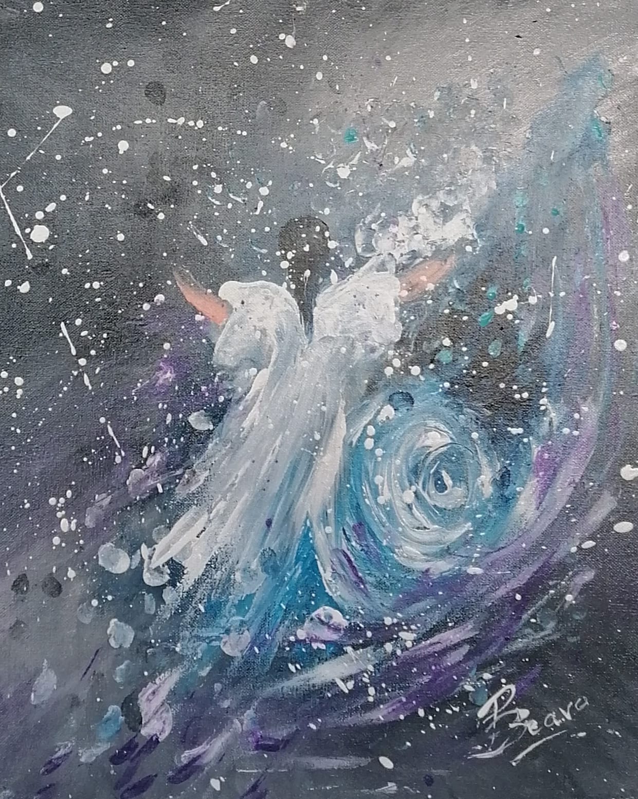 Inspirada em tempos Pandemico. *Estrada da Vida* Acrílico s/ Tela 50 X 45 , Disponível